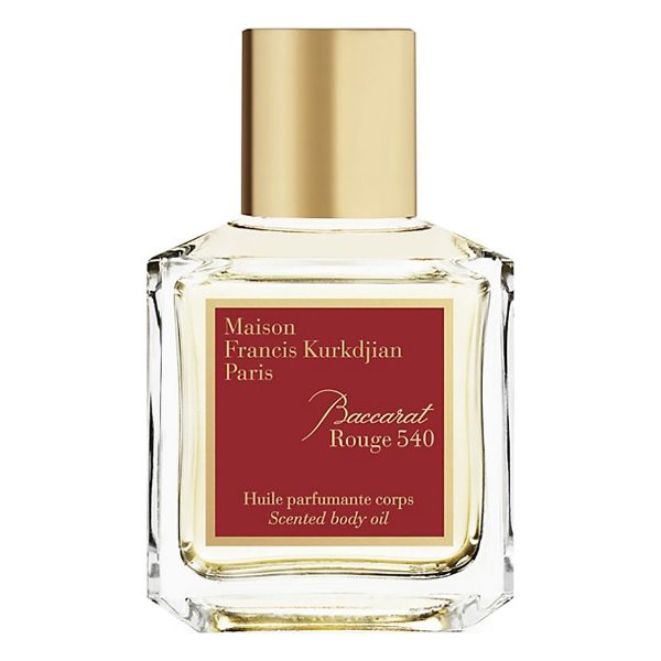 The Baccarat Rouge 540 Scented Body Oil is a sensual conclusion to a beauty ritual.