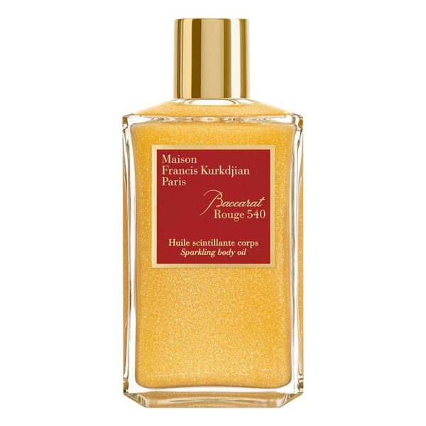 The Baccarat Rouge 540 Shimmering Body Oil is a sensual conclusion to a beauty ritual