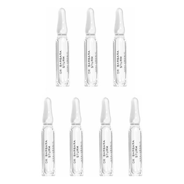 This set of seven HYALURONIC AMPOULES is your go-to product whenever your skin needs an instant moisture boost after travelling