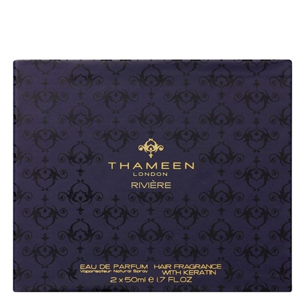 the Rivière Gift Set features the classic fragrance from the Treasure Collection in two different forms.