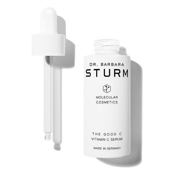 Dr. Barbara Sturm’s THE GOOD C VITAMIN C SERUM deploys her proprietary formulation of Vitamin C in three skin-friendly forms.